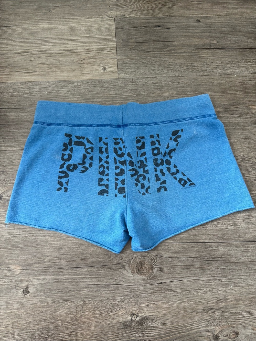 PINK Victoria's Secret Blue Leopard Shorts